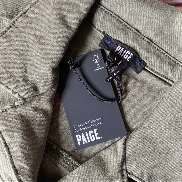 SOLD - PAIGE Mayslie Jumpsuit in Vintage Ivy Green - Picture 6 of 7